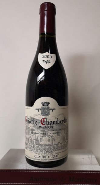 null 1 bouteille GRIOTTE CHAMBERTIN Grand cru - C. DUGAT 2003 
 