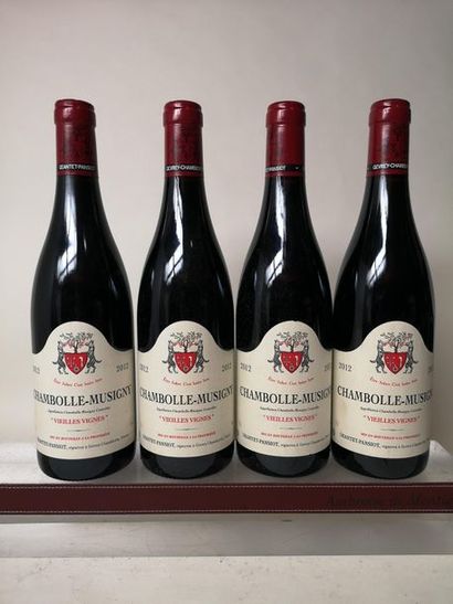 null 4 bouteilles CHAMBOLLE MUSIGNY "Vielles vignes" - Geantet Pansiot 2012


