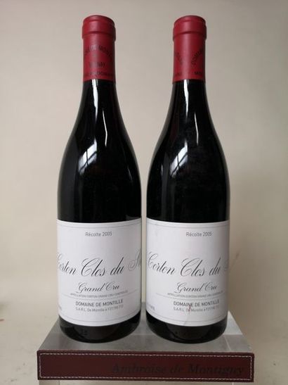 null 2 bouteilles CORTON Grand cru "Clos du Roi"  -  H. de MONTILLE 2005


Une étiquette...