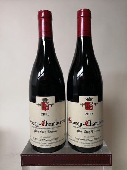 null 2 bouteilles GEVREY CHAMBERTIN "Mes Cinq Terroirs" - D. Mortet 2005


