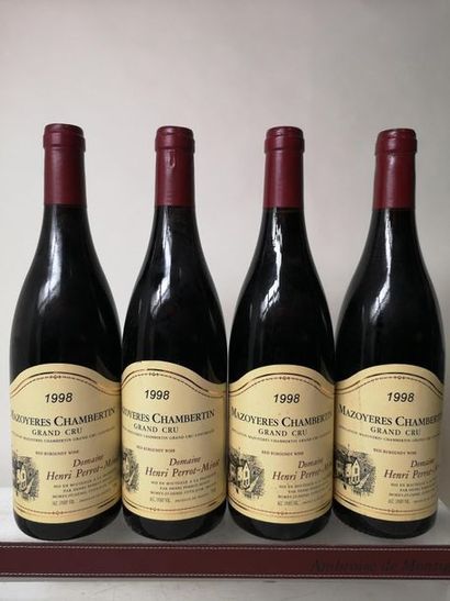 null 4 bouteilles MAZOYERES CHAMBERTIN Grand Cru - Perrot-Minot 1998


Deux étiquettes...