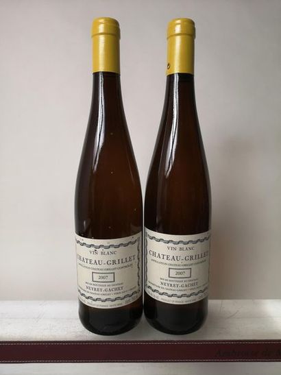 null 2 bouteilles CHÂTEAU GRILLET - CONDRIEU 2007


Etiquettes très légèrement tâchées....