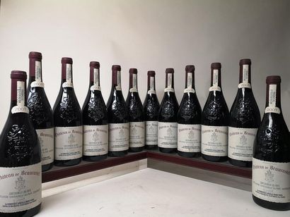 null 12 bouteilles CHÂTEAUNEUF du PAPE - CHÂTEAU de BEAUCASTEL 2001 2001


