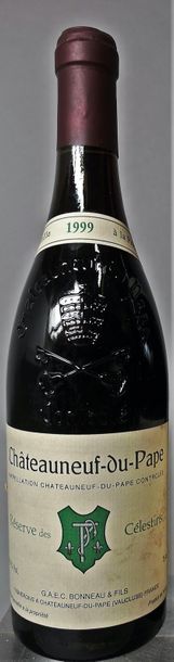 null 1 bouteille CHATEAUNEUF DU PAPE "Réserve des Celestins"- Henri Bonneau 1999...