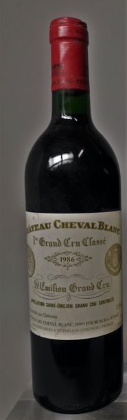 null 1 bouteille CHÂTEAU CHEVAL BLANC  - 1er GC(A) Saint. Emilion 1986


