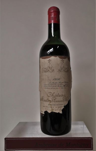 null 1 bouteille CHÂTEAU MOUTON BARON PHILIPPE - 5é GCC Pauillac 1956

Etiquette...