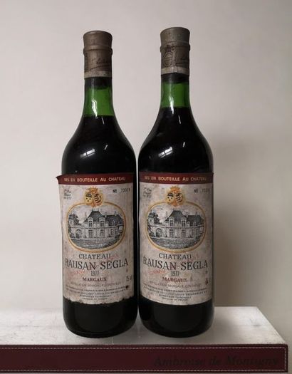 null 2 bouteilles CHÂTEAU RAUSAN SEGLA - 2é Gcc Margaux 1977

Etiquettes légèrement...
