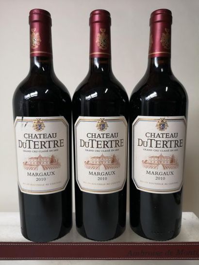 null 3 bouteilles CHÂTEAU DU TERTRE - 5è Grand cru Classé Margaux 2010

Une étiquette...