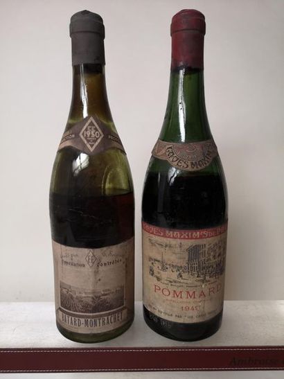 null 2 bouteilles BOURGOGNES ANCIENS A VENDRE EN L'ETAT

1 bouteille POMMARD - MAXIM'S...