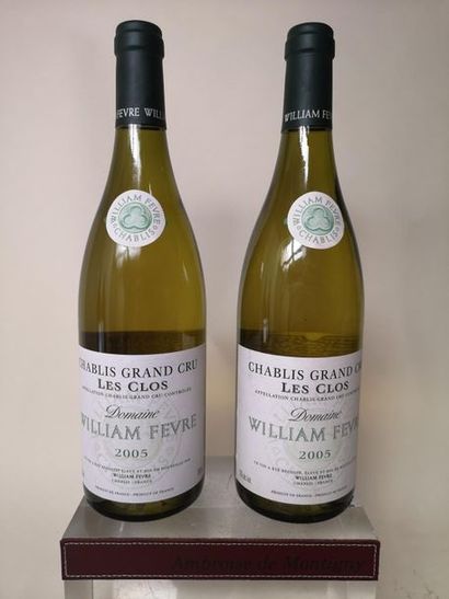 null 2 bouteilles CHABLIS Grand cru "Les Clos" - Wm. FEVRE 2005