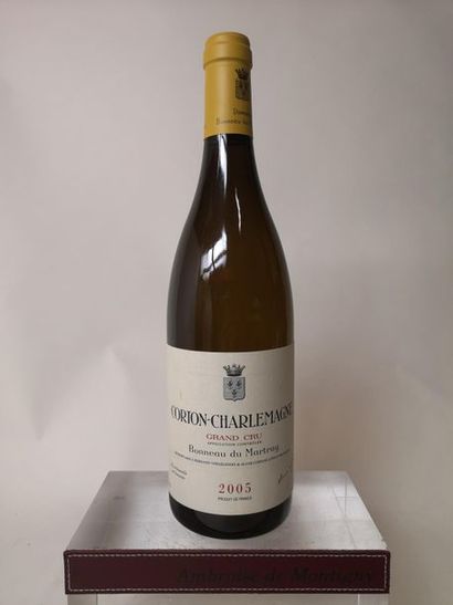 null 1 bouteille CORTON CHARLEMAGNE Grand cru - BONNEAU du MARTRAY 2005