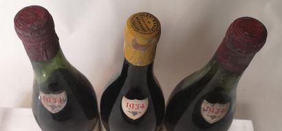 null 3 bouteilles VINS DIVERS France - Henri MANUEL Nég Millésime 1934 A VENDRE EN...