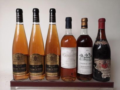 null 6 bouteilles VINS DIVERS A VENDRE EN L'ETAT

3 bouteilles MUSCAT de BEAUMES...