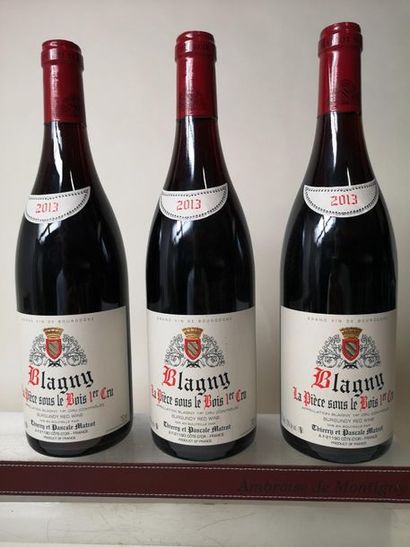 null 3 bouteilles BLAGNY 1er cru "La Pièce Sous le Bois" - Pierre MATROT 2013
