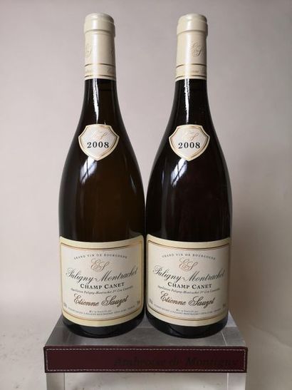 null 2 bouteilles PULIGNY MONTRACHET 1er cru "Champ Canet" - Etienne SAUZET 2008