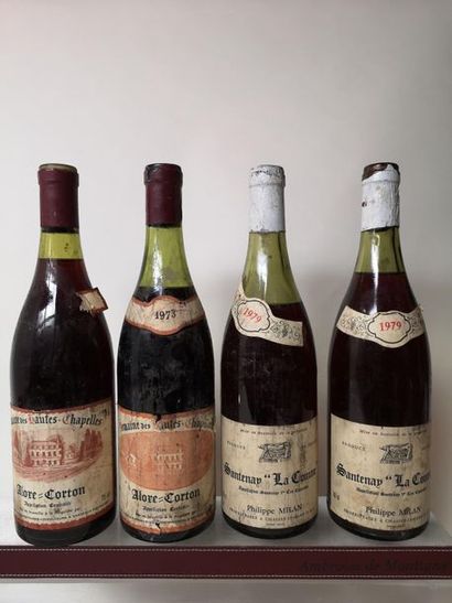 null 4 bouteilles BOURGOGNES ROUGES DIVERS A VENDRE EN L'ETAT

2 bouteilles SANTENAY...