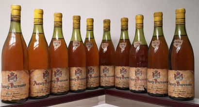 null 10 bouteilles AUXEY DURESSES - Marcel BOUVET 1974

Etiquettes légèrement abîmées...
