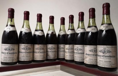 null 9 bouteilles GEVREY CHAMBERTIN - Robert GIBOURG 1976

Etiquettes légèrement...