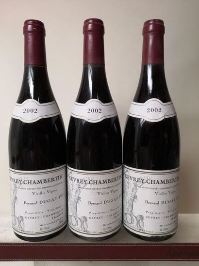 null 3 bouteilles GEVREY CHAMBERTIN "Vieilles vignes" - DUGAT PY 2002