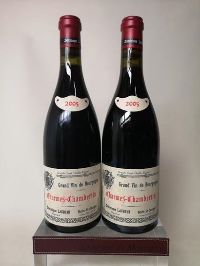 null 2 bouteilles CHARMES CHAMBERTIN Grand cru Vieilles vignes - Dominique LAURENT...