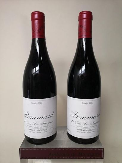 null 2 bouteilles POMMARD 1er cru "Rugiens" - Domaine de MONTILLE 2005