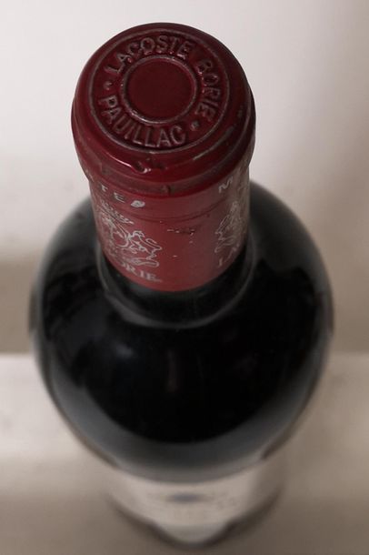 null 1 bouteille LACOSTE-BORIE - Pauillac 1990