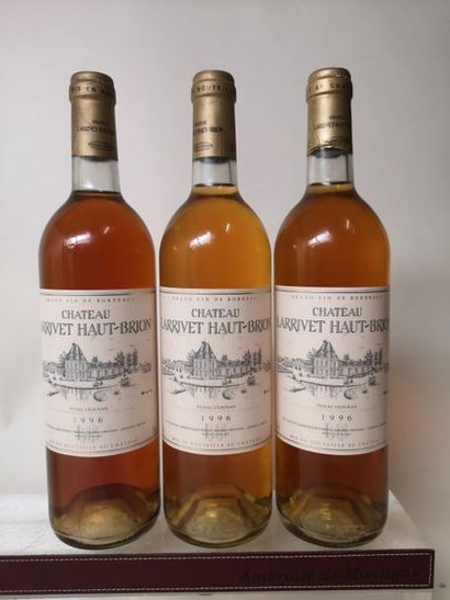null 3 bouteilles CHÂTEAU LARRIVET-HAUT-BRION - Pessac Léognan BLANC 1996