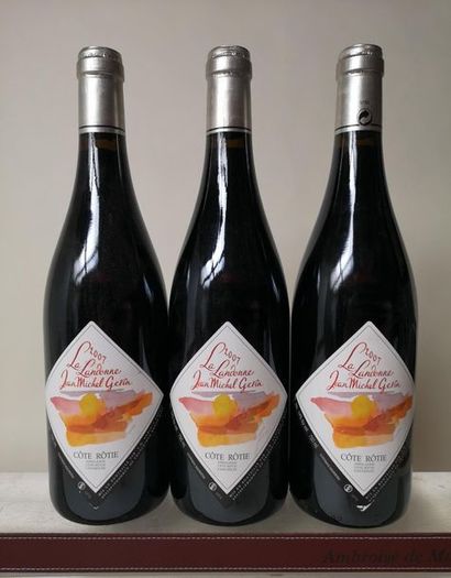 null 3 bouteilles CÔTE RÔTIE "La Landonne" - J.M. GERIN 2007
