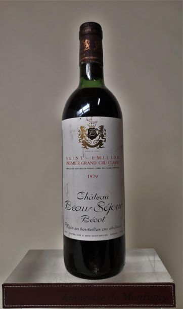 null 1 bouteille CHÂTEAU BEAU SEJOUR BECOT- 1er GCC Saint Emilion 1979

Etiquette...