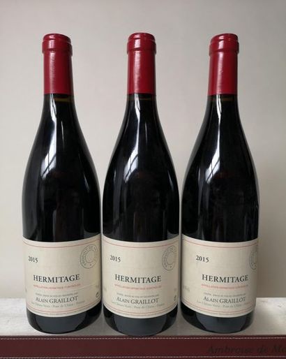 null 3 bouteilles HERMITAGE - Alain GRAILLOT 2015
