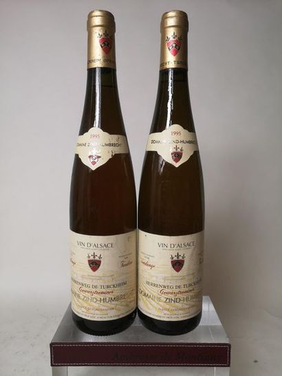 null 2 bouteilles ZIND HUMBRECHT - GEWURSTRAMINER "V.T." HERRENWEG de TURCKHEIM 1995

Etiquettes...