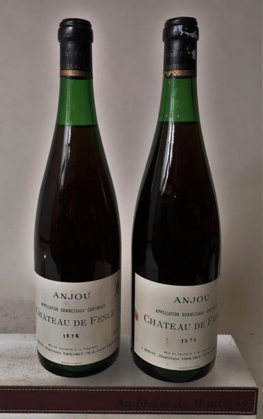 null 2 bouteilles CHÂTEAU de FESLES - BONNEZEAU 1976 A VENDRE EN L'ETAT 