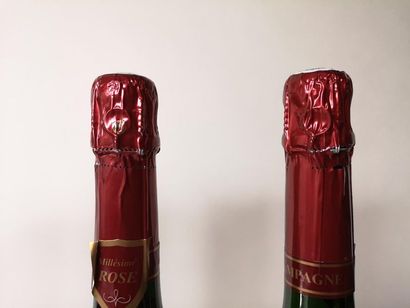 null 4 bouteilles CHAMPAGNE LAUTRENT - 2 brut Blanc de Noirs 2000 et 2 brut rosé...