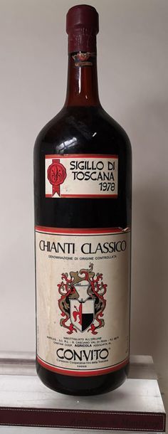 null 1 Flacon 5 litres CHIANTI CLASSICO - CONVITO SIGILO di TOSCANA Concours 1978...