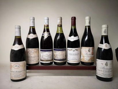 null 7 bouteilles BOURGOGNES DIVERS Années 90' 

1 bouteille CLOS VOUGEOT Grand Cru...