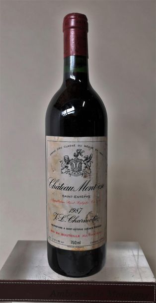 null  1 bouteille CHÂTEAU MONTROSE - 2é Gcc St. Estéphe 1987
Etiquette tachée