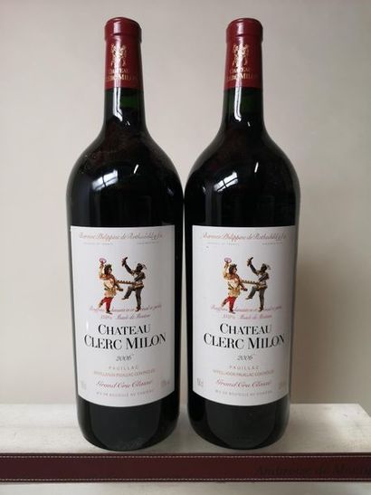 null 2 magnums CHÂTEAU CLERC MILON - 5è Grand cru Classé Pauillac 2006

Une étiquette...