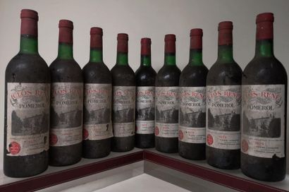 null 9 bouteilles CLOS RENE - Pomerol 1979

Etiquettes abîmées. 7 légèrement basses...