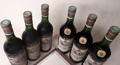 null 6 bouteilles CHÂTEAU LA GARDE - Graves 3 bouteilles de 1975 et 3 de 1978 A VENDRE...
