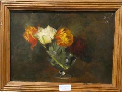 null E. BILHAUT(fin du XIXè siècle)
Nature morte aux fleurs
Huile sur toile, signée...