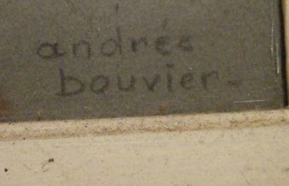null Andrée BOUVIER (Xxè siècle)
Portrait de femme noire au foulard vert
Pastel,...