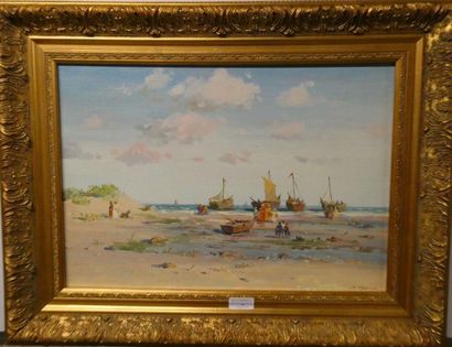 null Viktor KORTCHAGUINE (1948)
Pêche aux moules
Huile sur toile
Dim. : 35 x 50 ...