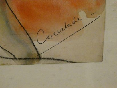 null Jacques COURTADE (1923-1994)
Hommes et femmes nus
Aquarelle sur papier, signée...