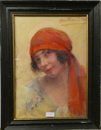 null Marie Thérèse COLLARD (Xxè siècle)
Portrait de gitane
Pastel, signé en haut...