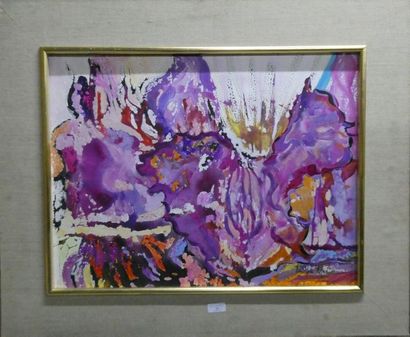 null PASKALE PERRIN (Xxè siècle)
Composition abstraite en violet
Huile sur toile...