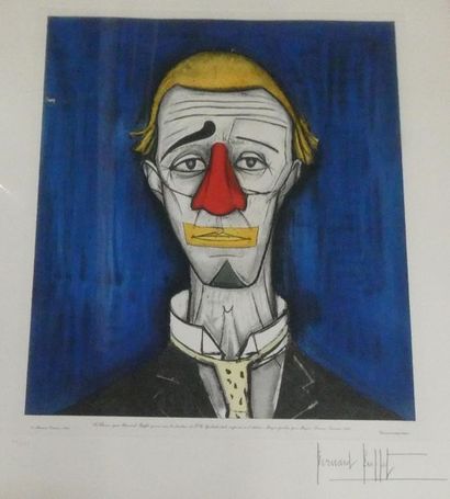 null BERNARD BUFFET (1928-1999), d'après
Le clown
Lithographie en couleurs, signée...