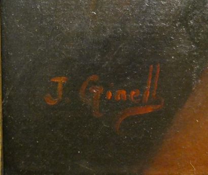 null Ecole vers 1900
Portrait de femme dans un sous bois
Huile sur carton, signée...