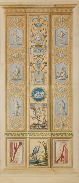Giovanni VOLPATO (1735-1803), d'après 
Loges de Raphaël
Série de quatre coloris anciens...