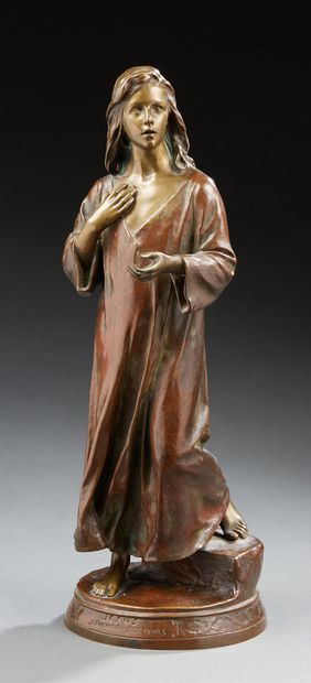 FRANCOIS RAOUL LARCHE D'APRÈS, (1860-1912) 
Jésus devant les docteurs
Sculpture en...