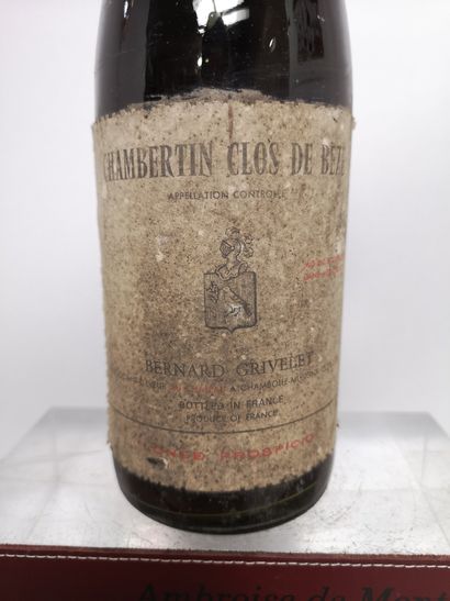 null 1 bouteille CHAMBERTIN CLOS DE BEZE - Bernard GRIVELET 1969


Etiquette tachée....